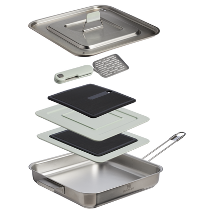 The Wildfare Pro Square Pan Cookset 5-piece set